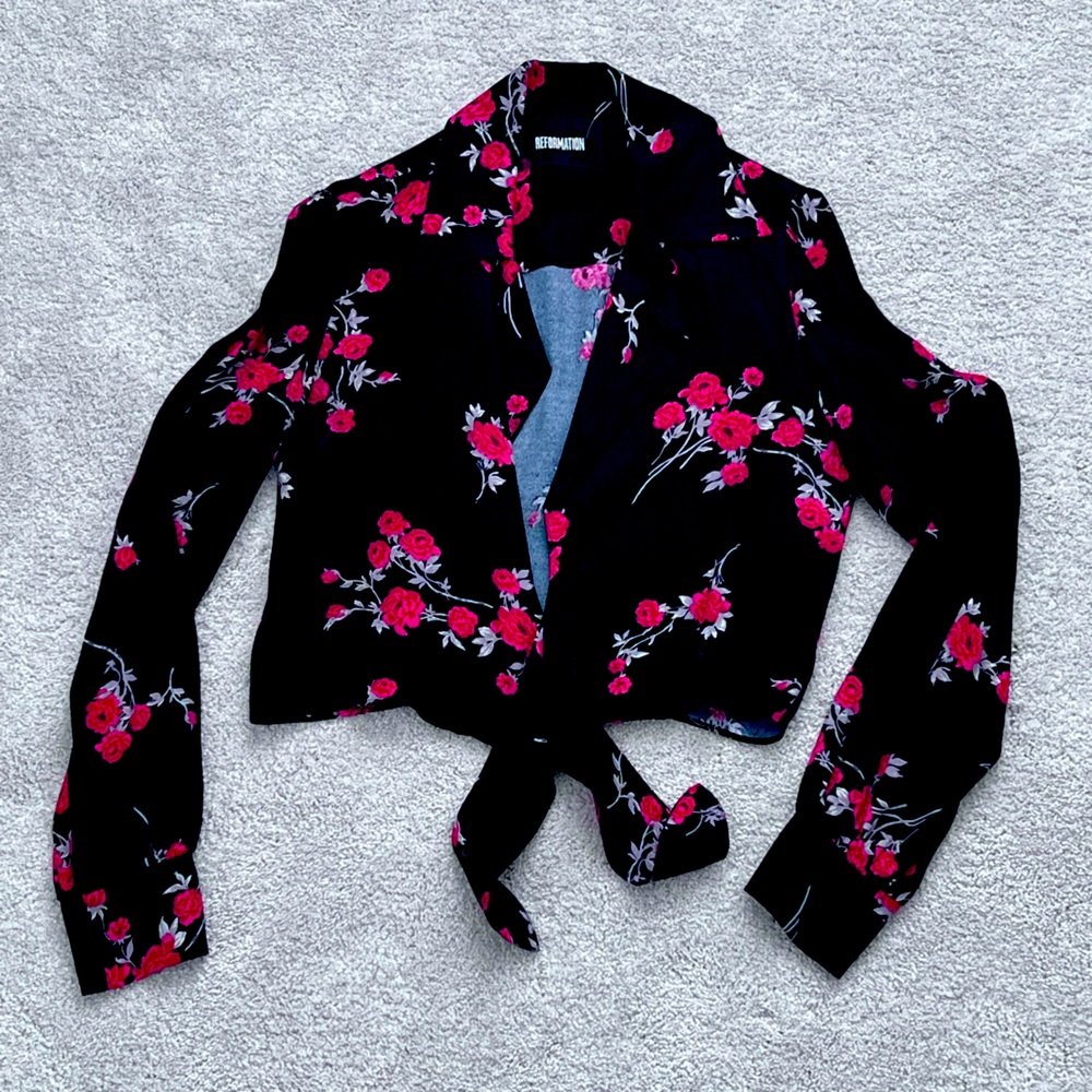Reformation Cropped Blouse